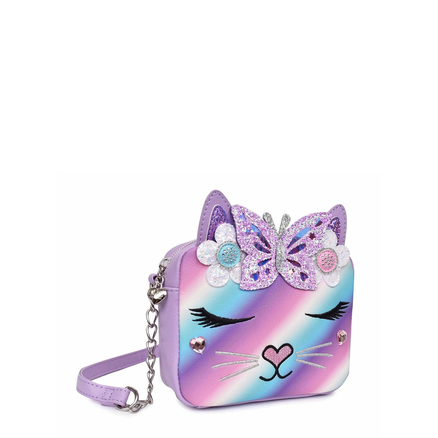 Miss Bella Kitty Cat Ombre Butterfly Daisy Crossbody