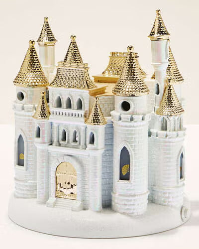 Disney Princess Light-up Castle Pedestal 3-Wick Candle Holder