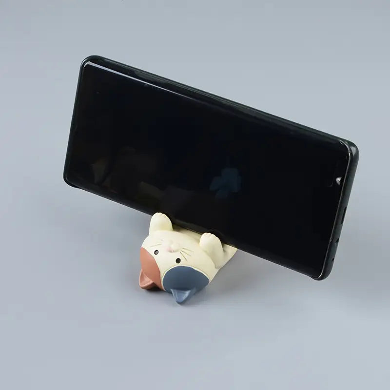 Adorable Cat Mobile Phone Holder – Lazy Cat Design