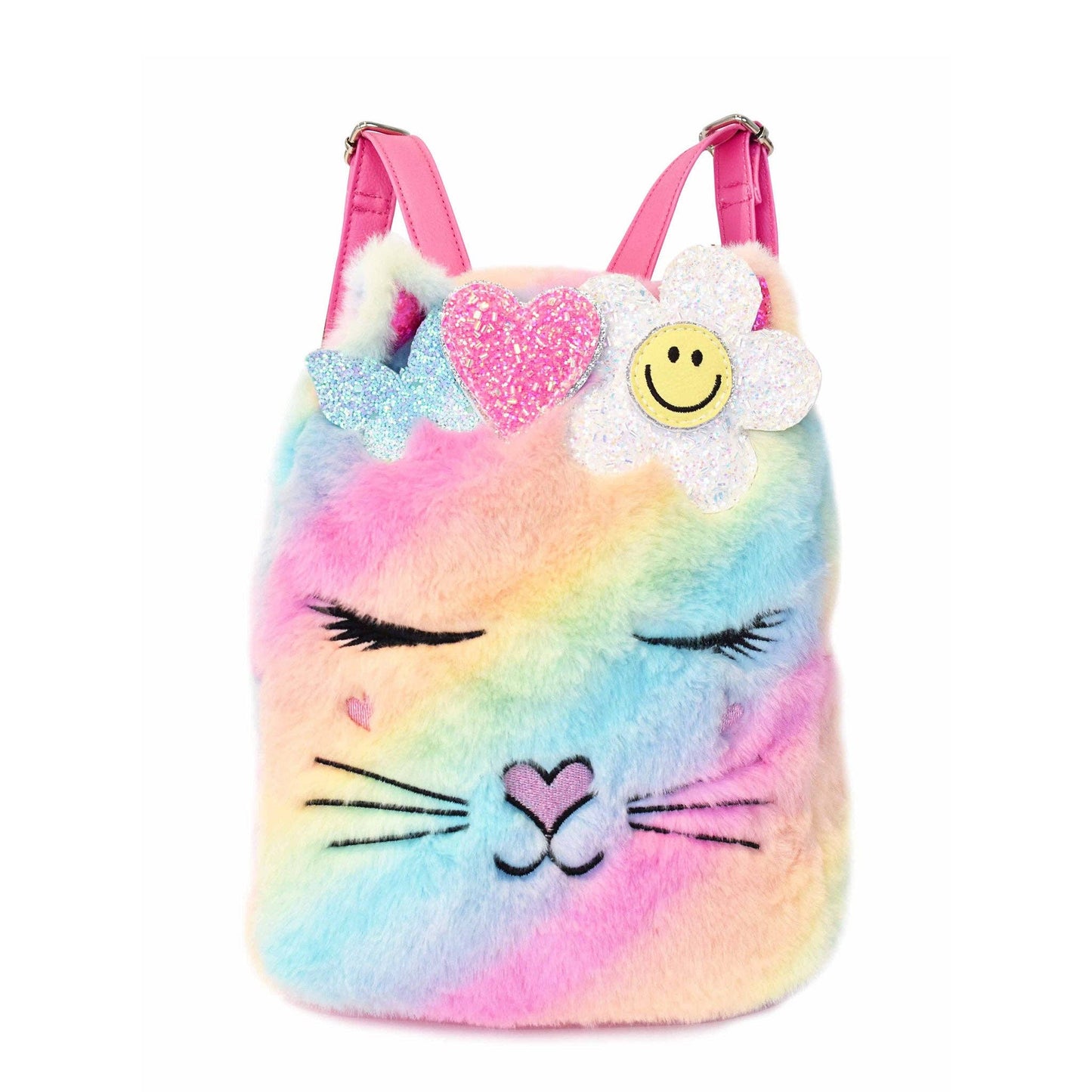 Miss Bella Kitty Cat Ombre Plush Mini Backpack