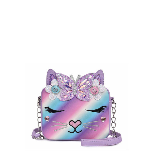 Miss Bella Kitty Cat Ombre Butterfly Daisy Crossbody