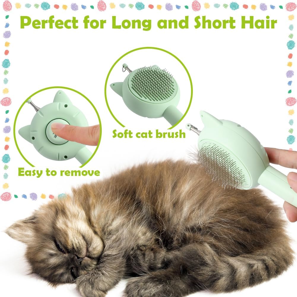 5-in-1 Hairbrush, Interactive Cat Wand and Laser, Utility Flashlight and UV Black Light