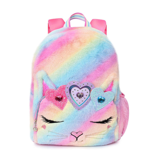 Miss Bella Kitty Cat Ombre Plush Large Backpack