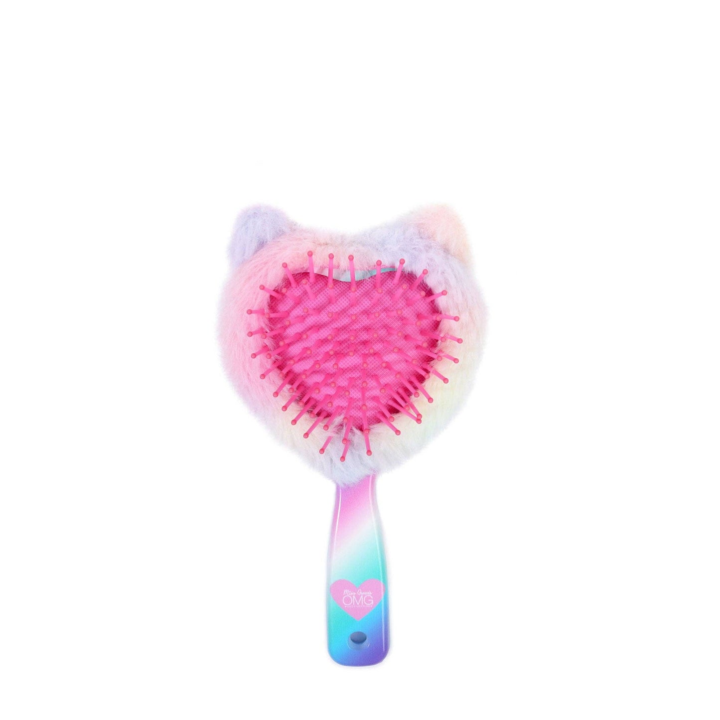 Miss Bella Kitty Cat Plush Heart-Shaped Hairbrush