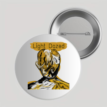 Light Dazed Yellow Head Button Pin